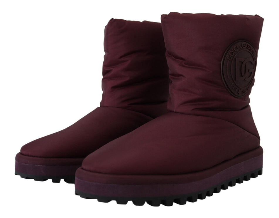 Elegante Bordeaux midkalfschoenen