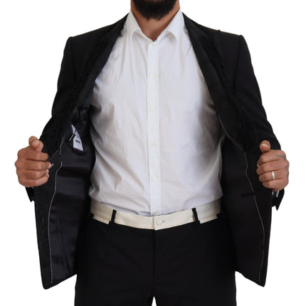 Élégant blazer du soir bordé de soie noire