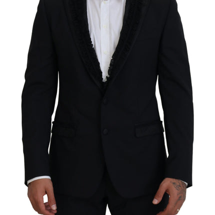 Élégant blazer du soir bordé de soie noire