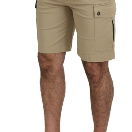 Elegante beige katoenen blend designer shorts