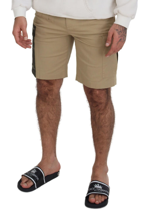 Elegante beige katoenen blend designer shorts