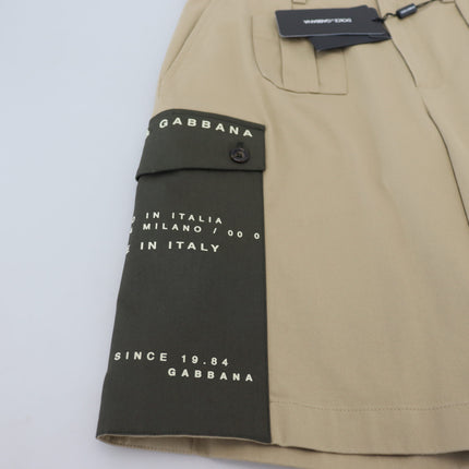 Elegante beige katoenen blend designer shorts