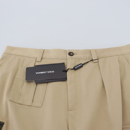 Elegante beige katoenen blend designer shorts