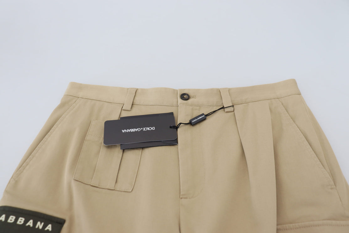 Elegante beige katoenen blend designer shorts