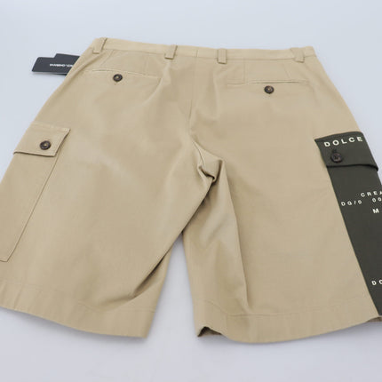 Elegante beige katoenen blend designer shorts