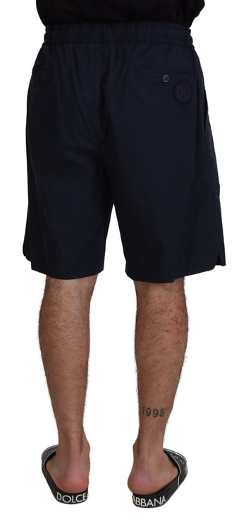 Elegante blauwe katoenen blend shorts