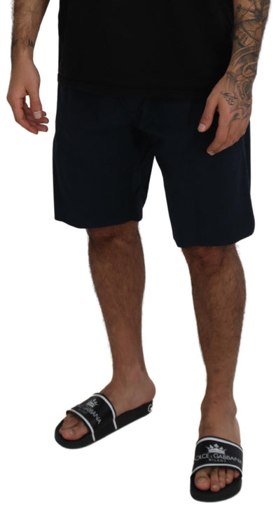 Elegante blauwe katoenen blend shorts