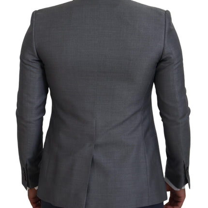 Elegant Grey Grey Sicilia Blazer Jacket