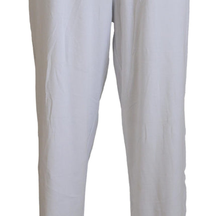 Pantalon de coton à jambe large élégante