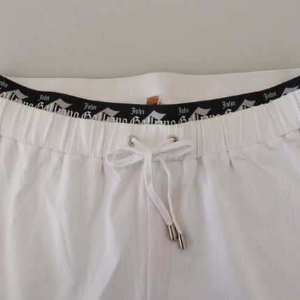 Pantalon de coton à jambe large élégante