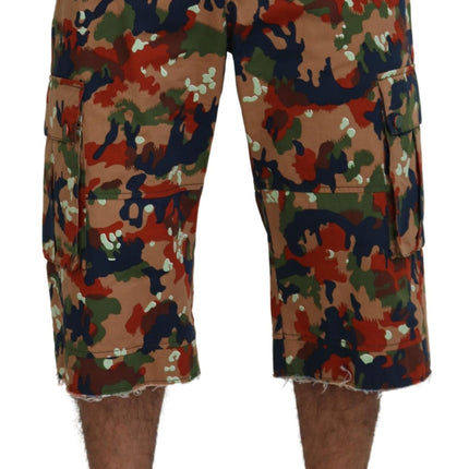 Pantaloncini cargo multicolore designer italiano