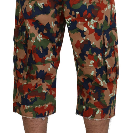 Pantaloncini cargo multicolore designer italiano