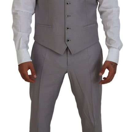 Costume à trois pièces élégant Silver Slim Fit