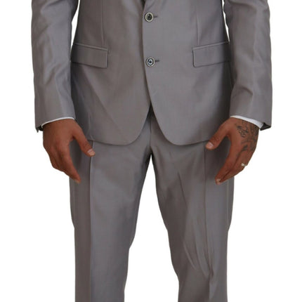 Costume à trois pièces élégant Silver Slim Fit