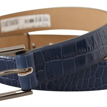 Elegant Genuine Crocodile Leather Belt