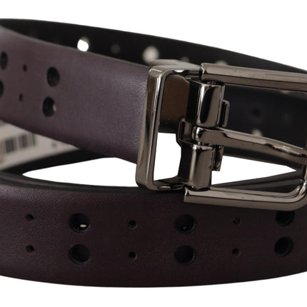 Burgundy Elegance Leather Belt