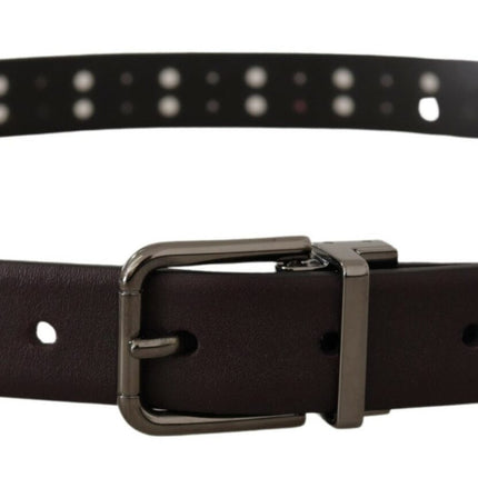 Burgundy Elegance Leather Belt