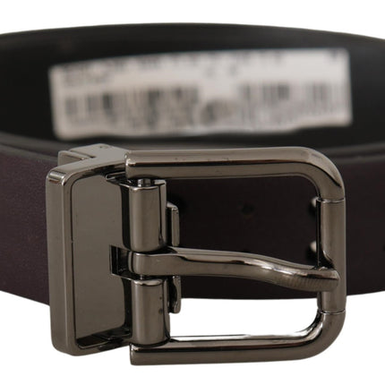 Burgundy Elegance Leather Belt