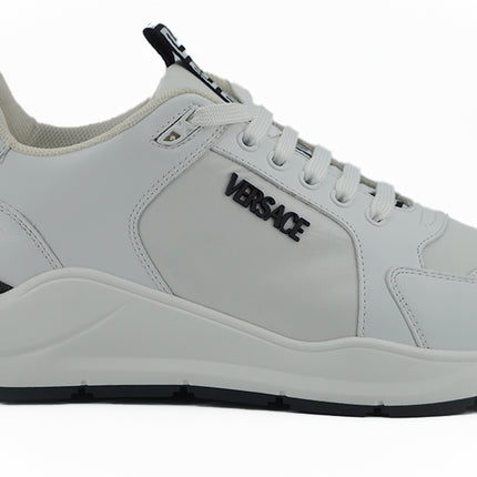 Slanke witte kalfsleer sneakers