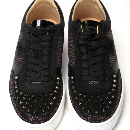 Versión Black Happy Rui Spikes Flat Shoes