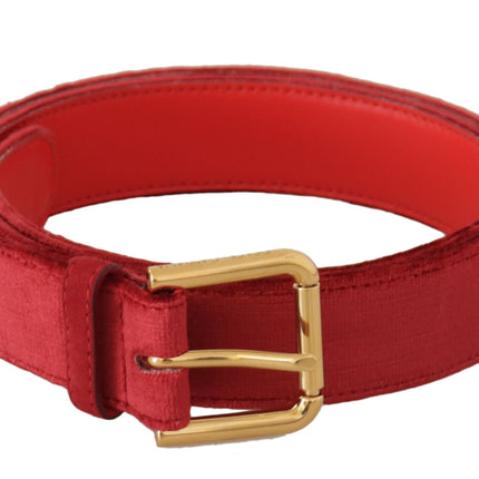 Ceinture de créateurs en daim rouge élégant