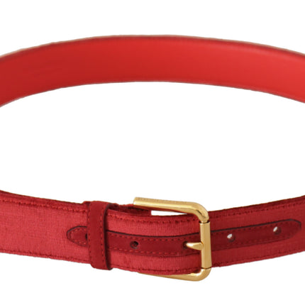 Ceinture de créateurs en daim rouge élégant