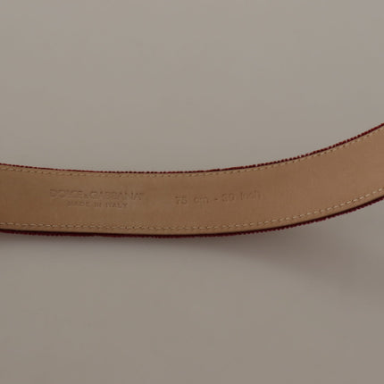 Ceinture gravée de logo en velours élégant