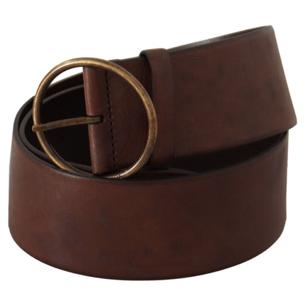 Ceinture en cuir élégante avec boucle gravée