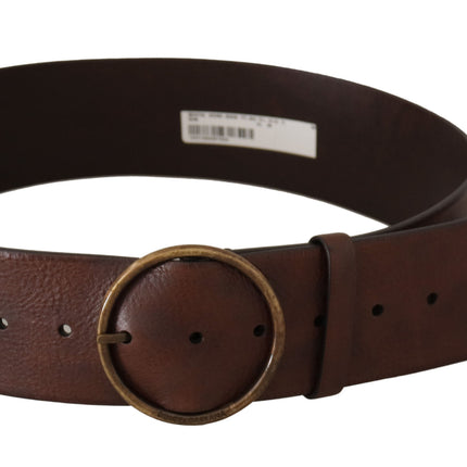 Ceinture en cuir élégante avec boucle gravée