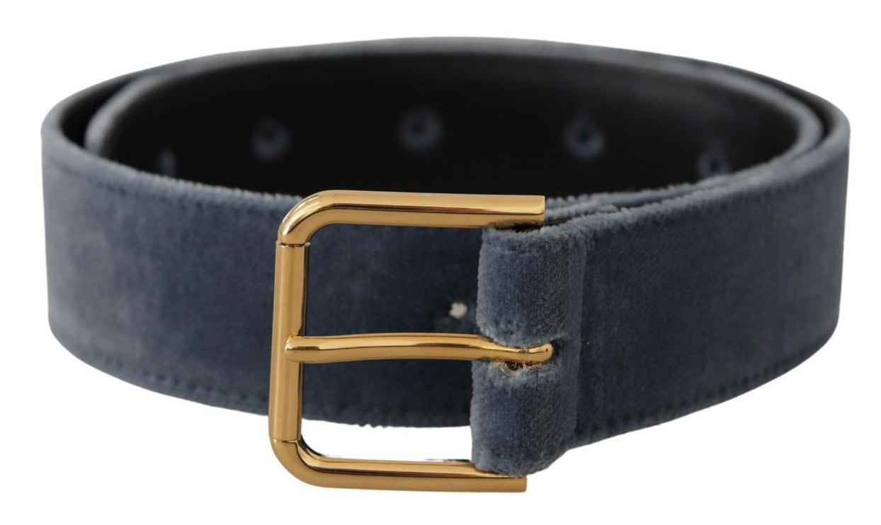 Elegante Navy Fluwelen Designer Riem