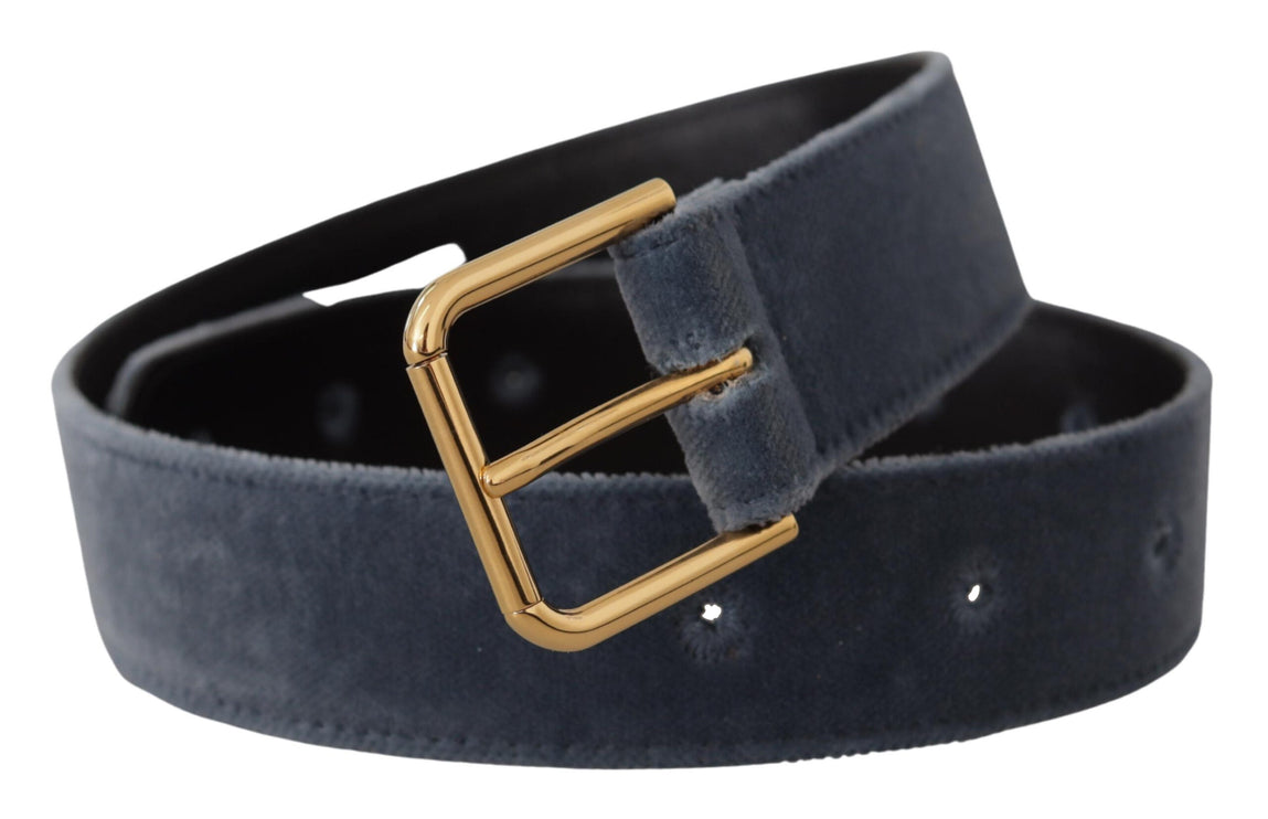 Elegante Navy Fluwelen Designer Riem