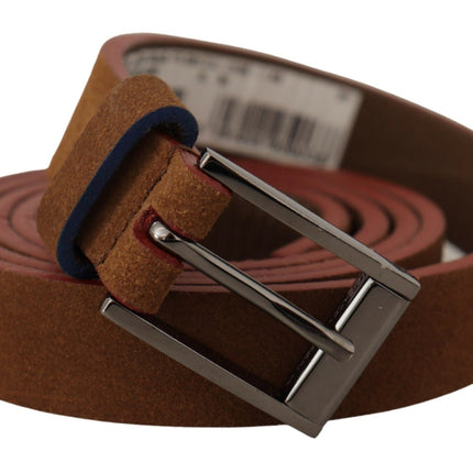 Ceinture en daim chic avec boucle gravée au logo