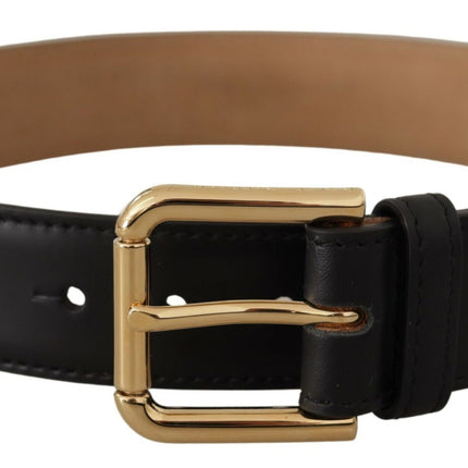 Elegante leren riem met logogesp