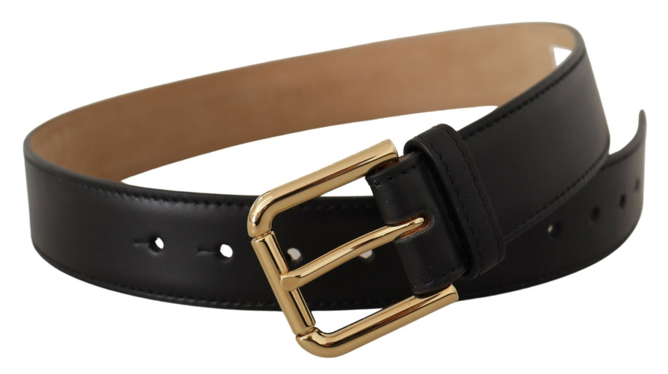 Elegante leren riem met logogesp