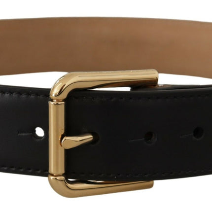 Elegante leren riem met logogesp