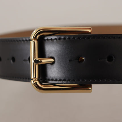 Elegante leren riem met logogesp