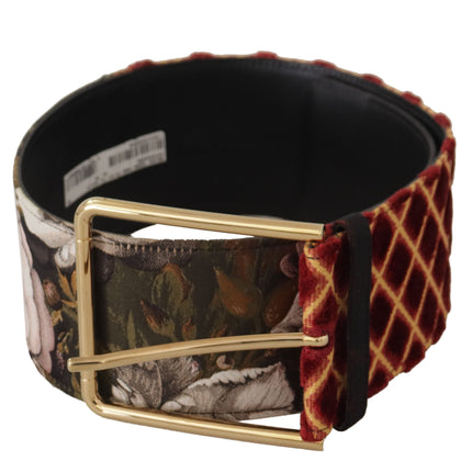 Gegraveerde Logo Multicolor Leren Riem