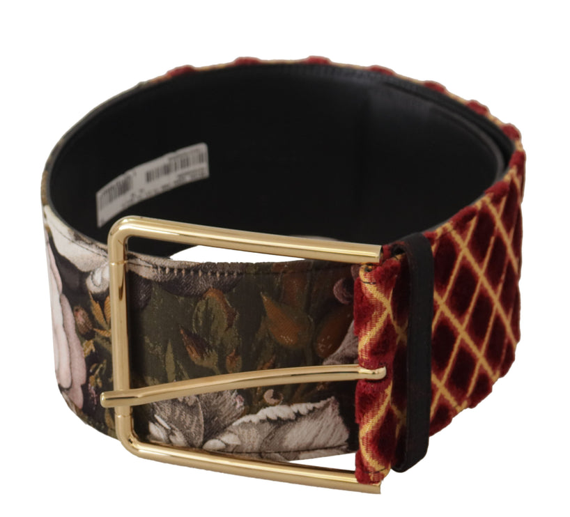 Gegraveerde Logo Multicolor Leren Riem