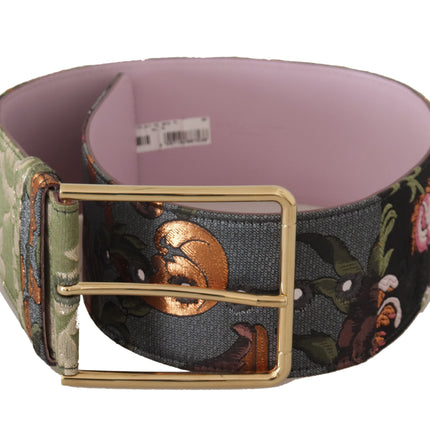 Ceinture en cuir multicolore élégante