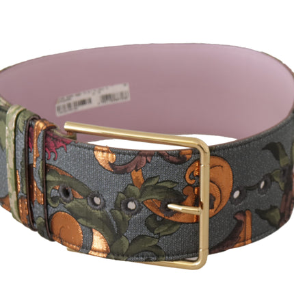 Ceinture en cuir multicolore élégante