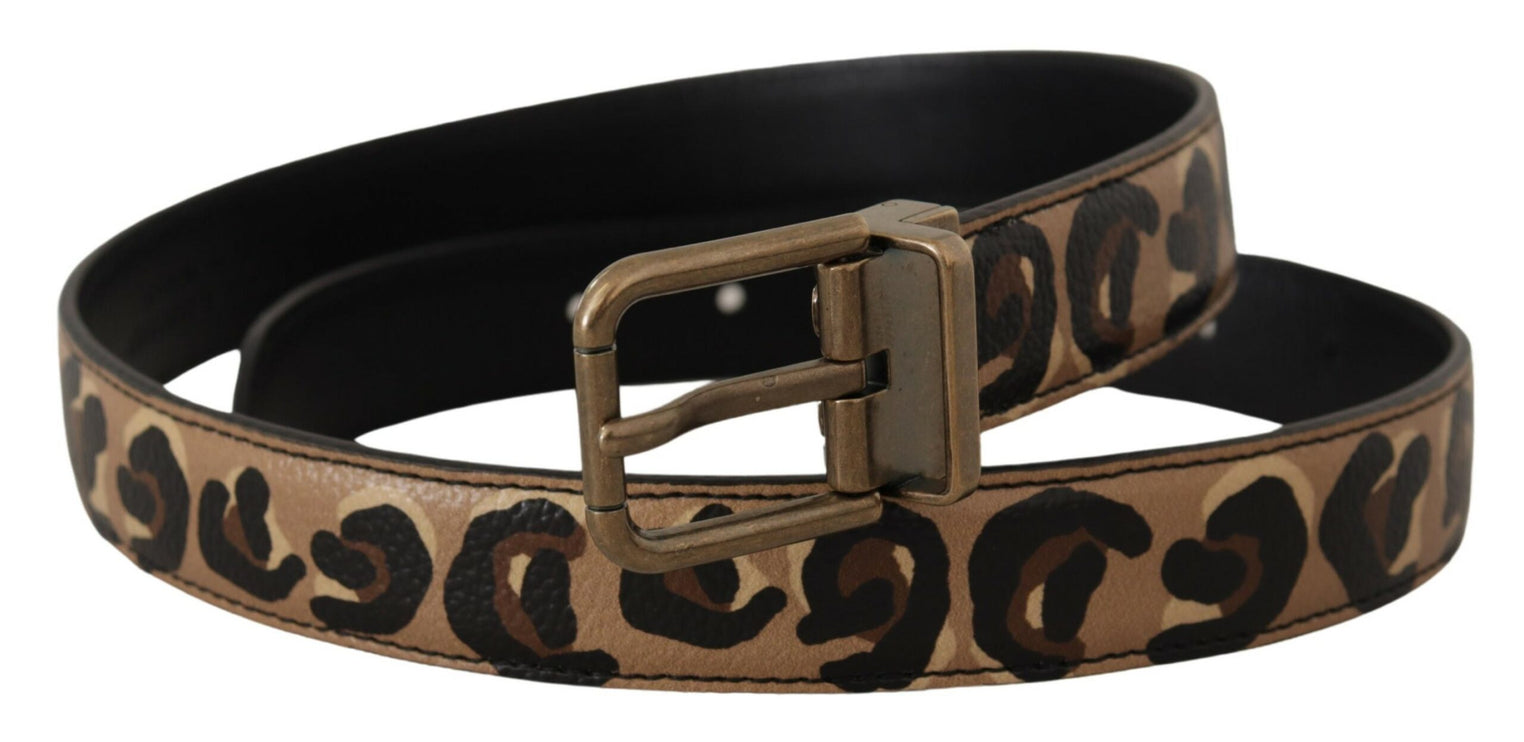 Chic Gegraveerde Leren Riem met Logo