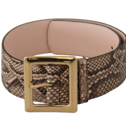 Ceinture en cuir élégante avec boucle de logo