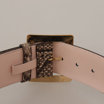 Ceinture en cuir élégante avec boucle de logo