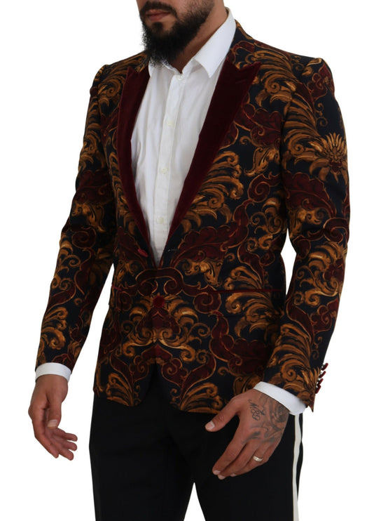 Blazer à laine multicolore élégant