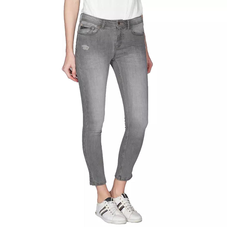 Jeggings push-up grigio chic per stile senza sforzo