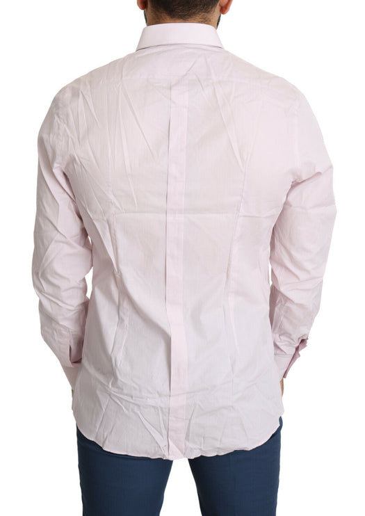 Camisa de vestir rosa de elegante ajuste delgado