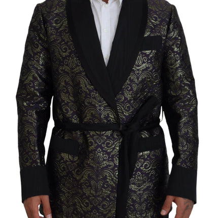 Veste de robe jacquard en or