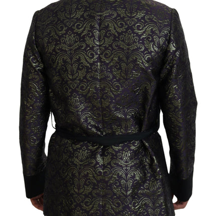 Veste de robe jacquard en or