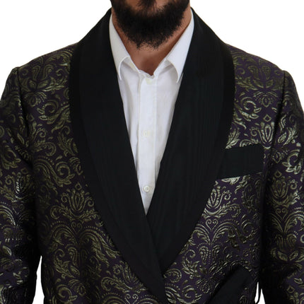 Veste de robe jacquard en or