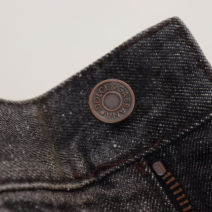 Exquisite Gray Denim Pants for the Modern Gentleman